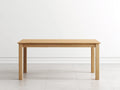 Mesa de comedor de roble macizo 180×90×76 cm – roble miel – estructura robusta para cocina