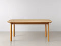 Mesa de comedor de roble 160 x 85 x 76 cm - roble cálido - patas cuadradas