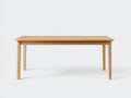 Mesa de comedor de madera 160×85×76 cm – roble miel – patas anchas para cocina