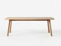 Mesa de comedor de madera 160×85×75 cm – roble claro – estructura minimalista para cocina