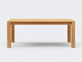 Mesa de comedor de roble 150×80×75 cm – roble claro – tablero biselado para cocina